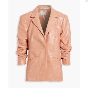 Cinq A Sept Kylie faux croc blazer size 00 xxs brand new with tags